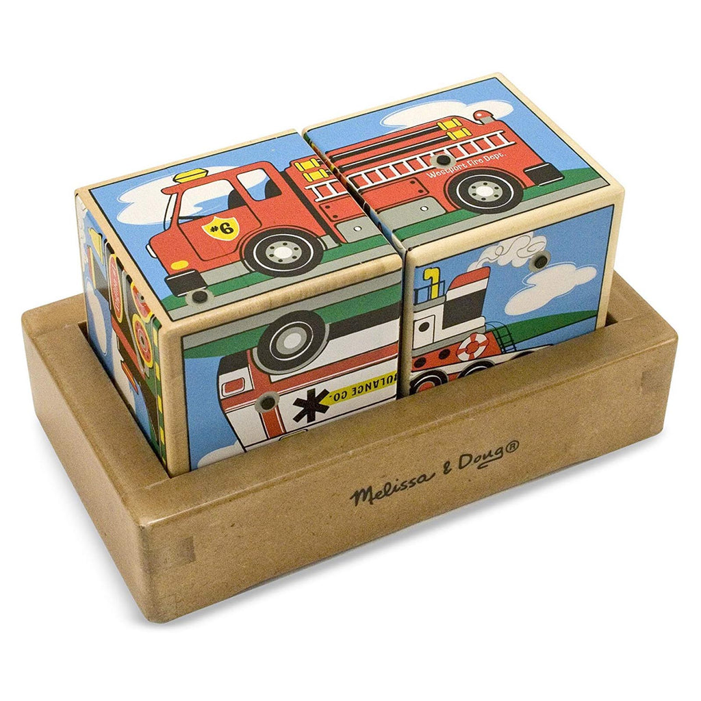 Melissa And Doug Vehicle Wooden Sound Blocks