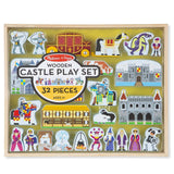 Melissa And Doug Wooden Castle 32 Piece Play Set - Radar Toys