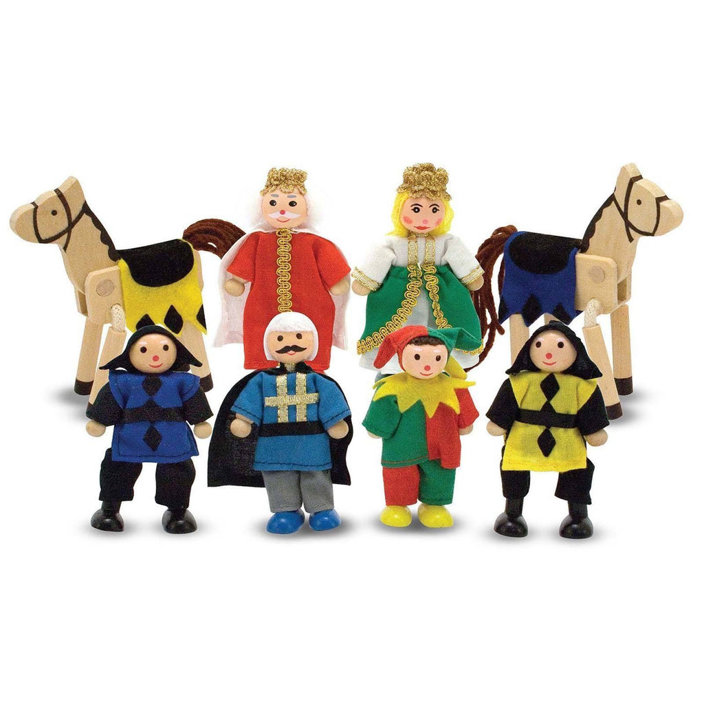 Melissa And Doug Wooden Castle Figure Set