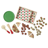 Melissa And Doug Wooden Classic Toy Pizza Party Set - Radar Toys