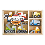 Melissa And Doug Wooden Construction Site Vehicles Set - Radar Toys