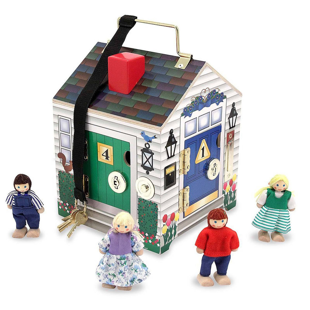 Melissa And Doug Wooden Doorbell House Play Set