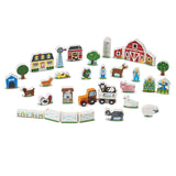 Melissa And Doug Wooden Farm And Tractor Play Set - Radar Toys