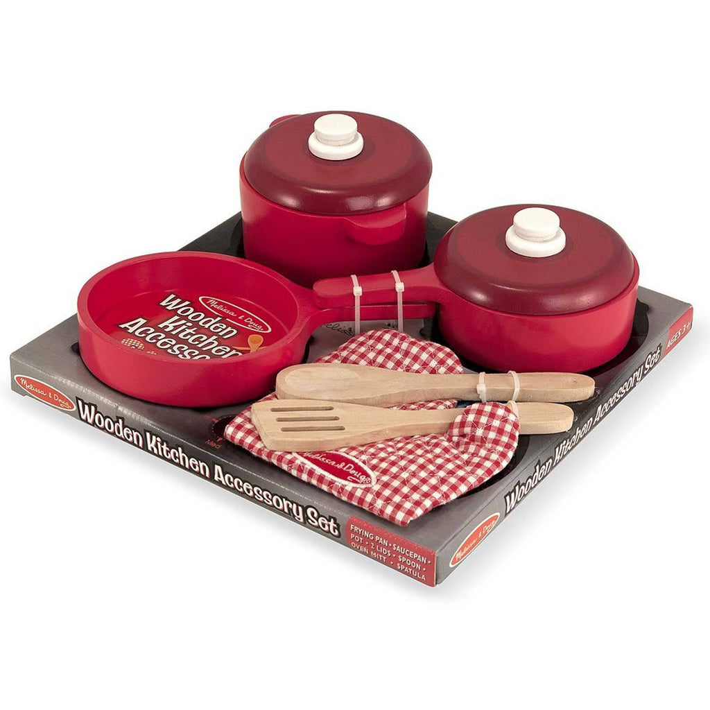 Melissa And Doug Wooden Kitchen Accessory Set