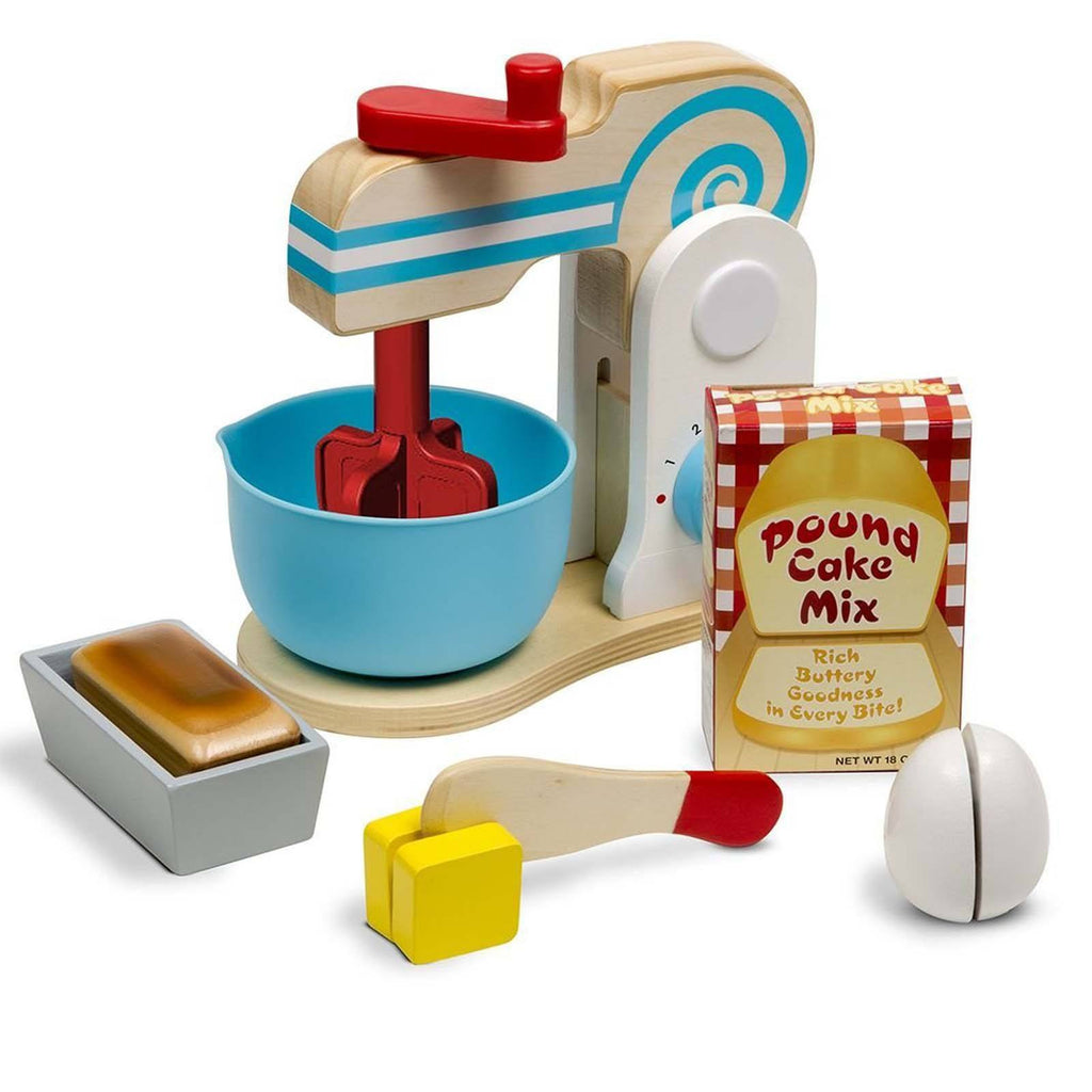 Melissa And Doug Wooden Make A Cake Mixer Set