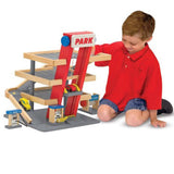 Melissa And Doug Wooden Parking Garage Play Set - Radar Toys
