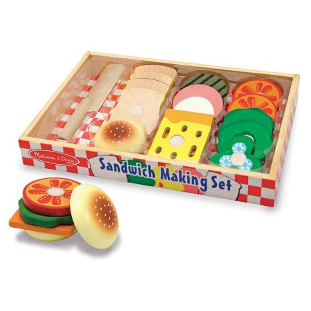 Melissa And Doug Wooden Sandwich Making Play Set