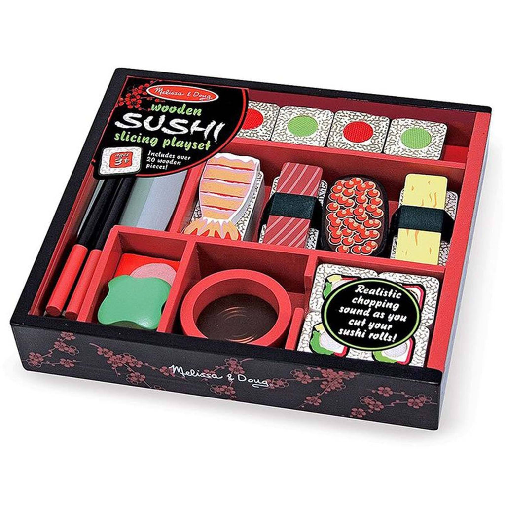 Melissa And Doug Wooden Sushi Slicing Playset - Radar Toys