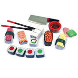 Melissa And Doug Wooden Sushi Slicing Playset - Radar Toys