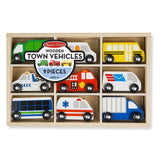 Melissa And Doug Wooden Town Vehicles Play Set - Radar Toys