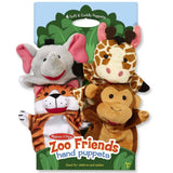 Melissa And Doug Zoo Friends Hand Puppets - Radar Toys