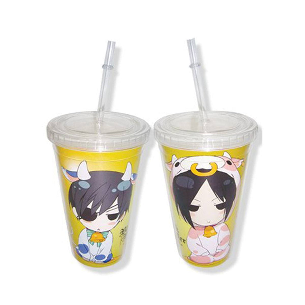 Black Butler Cows Tumbler Acrylic Cup