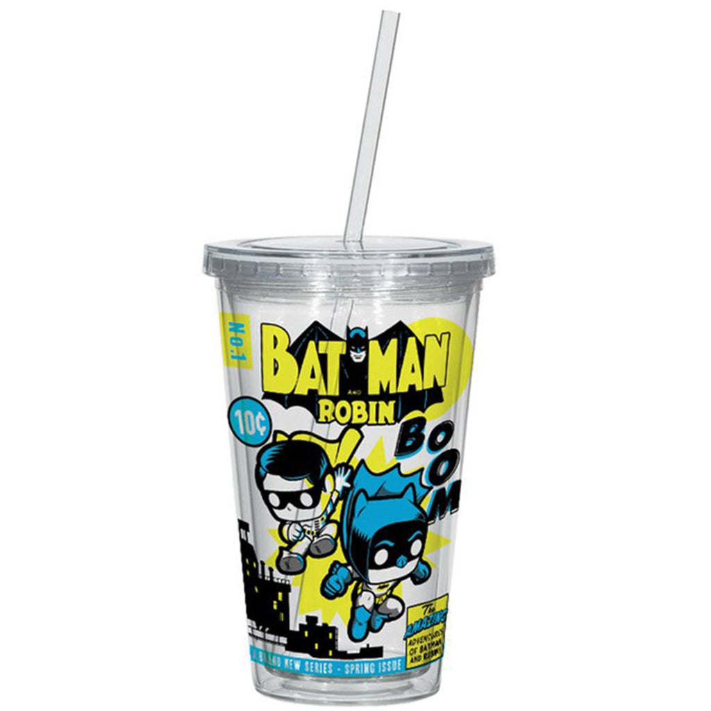 Funko DC Comics Batman And Robin 16 oz. Acrylic Travel Cup