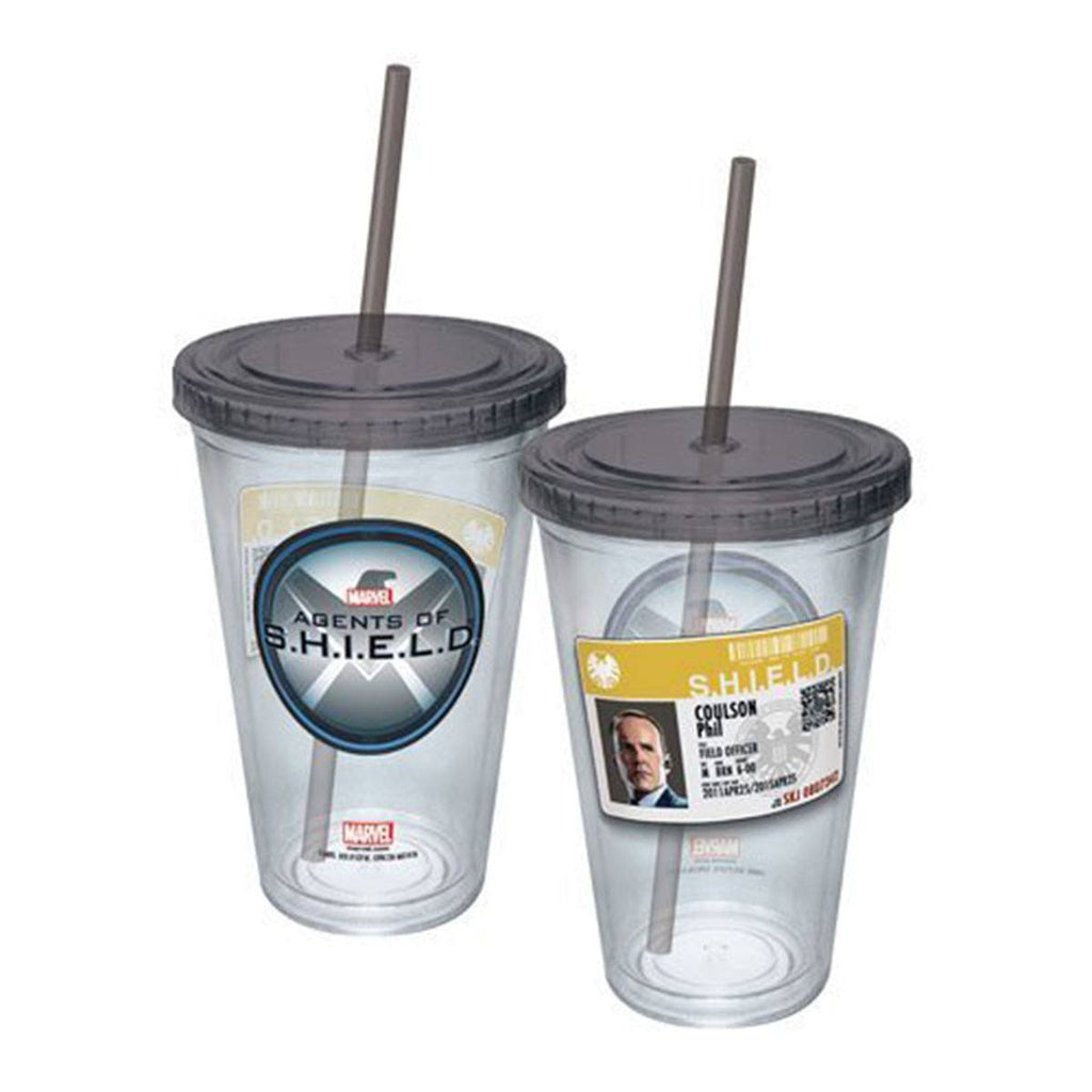 Marvel Agent Coulson Badge Acrylic 16 oz. Travel Cup