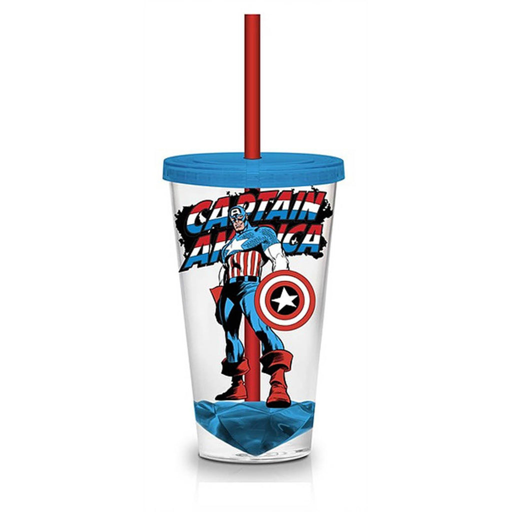 Marvel Retro Captain America 18 oz. Carnival Travel Cup