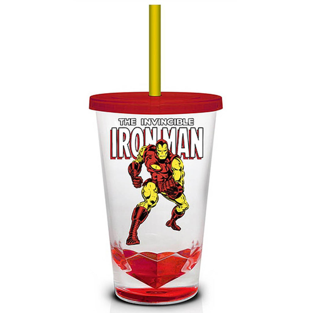 Marvel Retro Iron Man  18 oz. Carnival Travel Cup