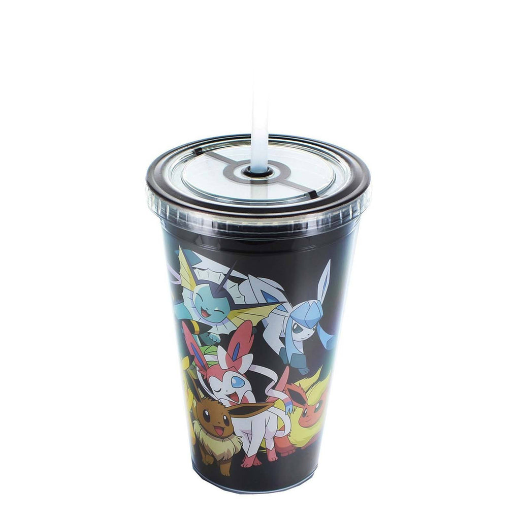 Pokemon Group Black 18 oz. Carnival Cup