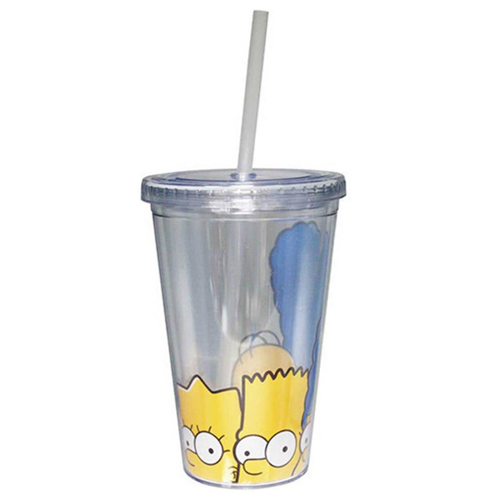 Simpsons Family Faces Acrylic 16 oz. Travel Cup - Radar Toys