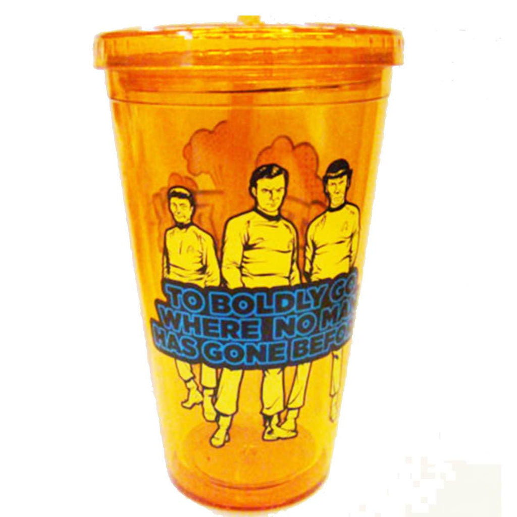 Star Trek Boldly Go Where No Man Has Gone Before Stances 16 oz. Travel Cup