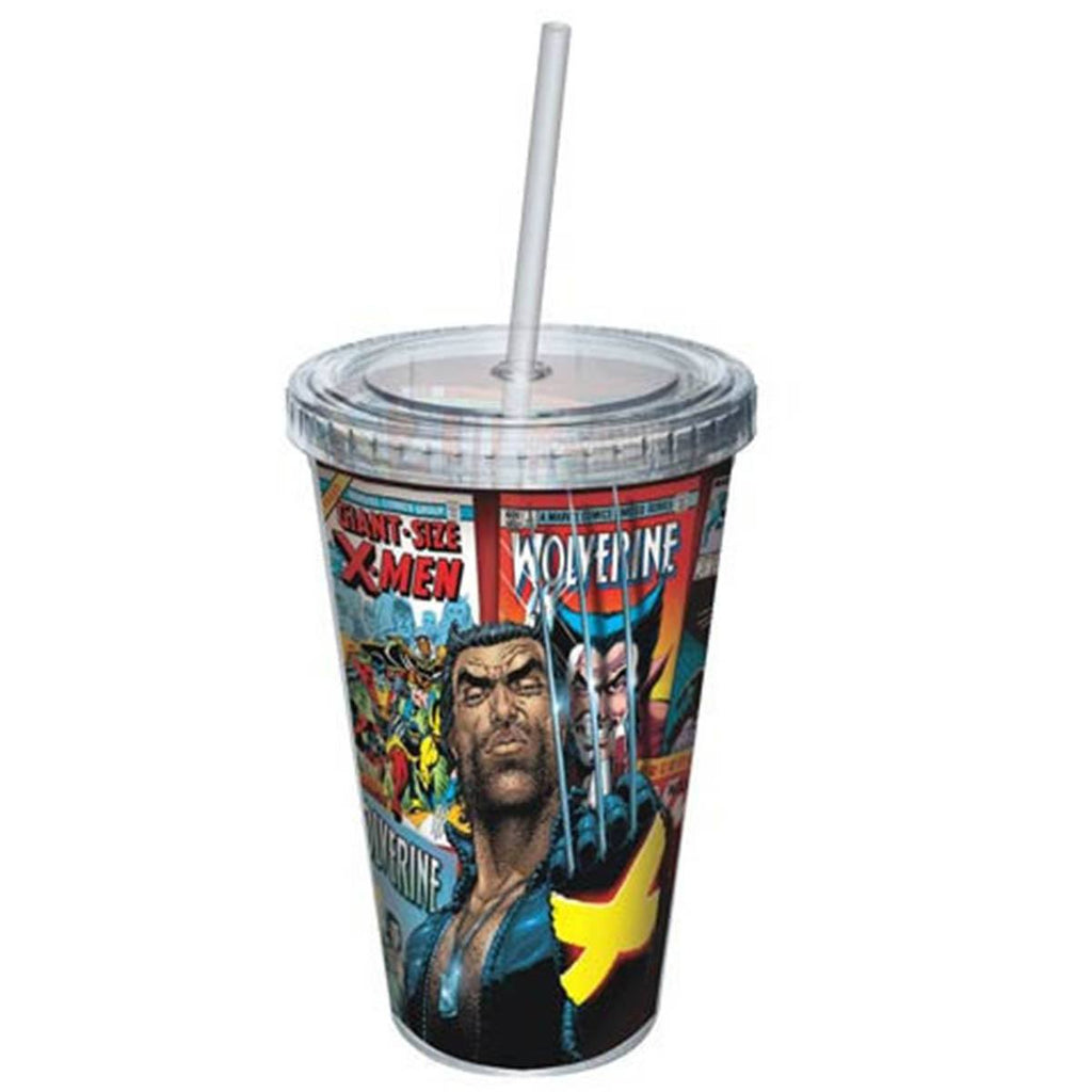 Wolverine Comic Covers Wrap Acrylic 16 oz. Travel Cup