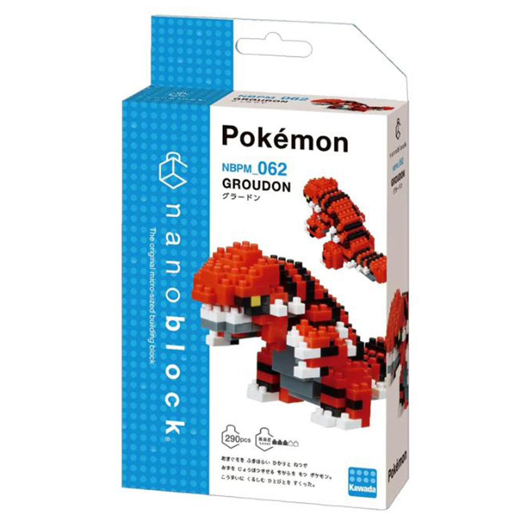 Nanoblock Pokemon Groudon Building Set