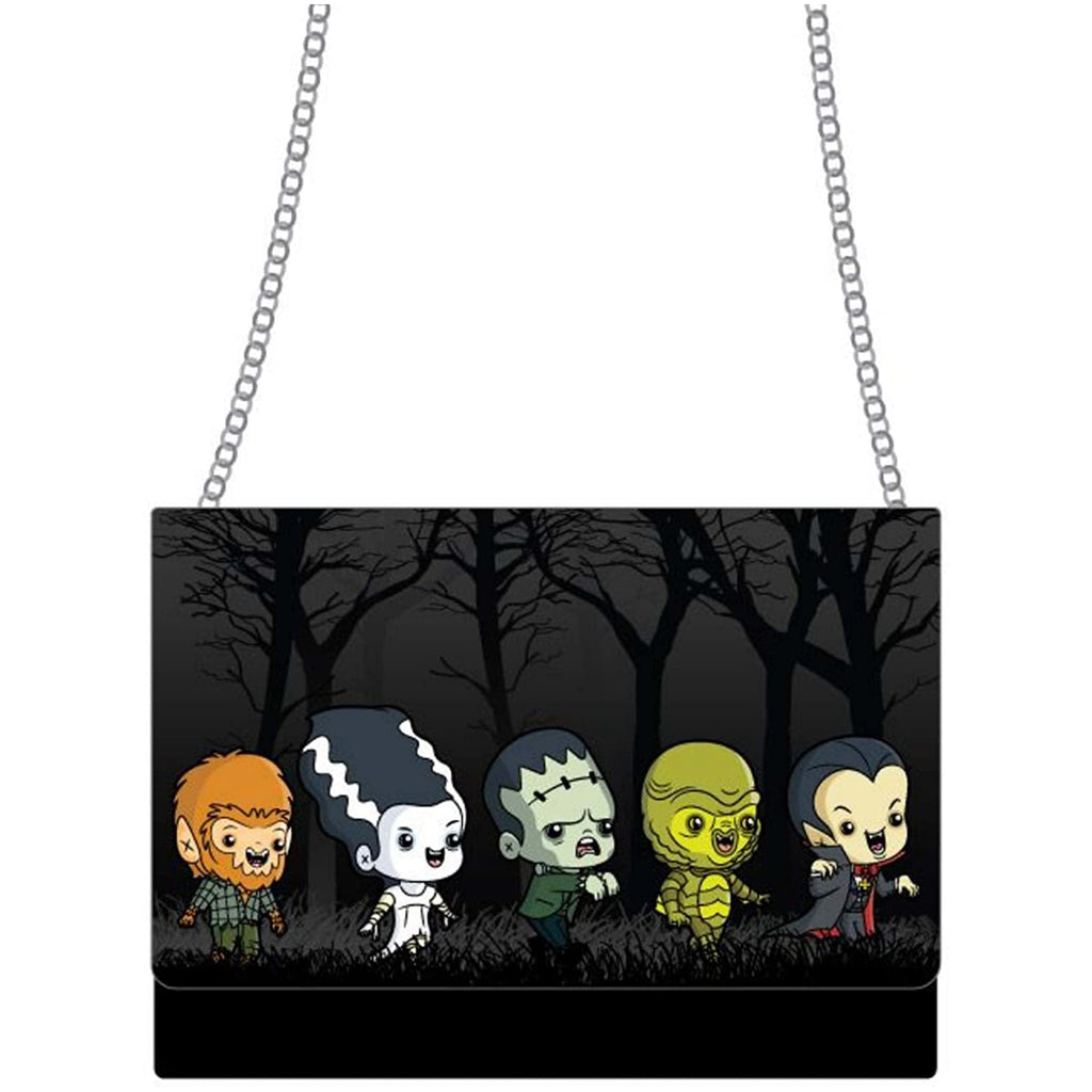 Loungefly Universal Monsters Chibi Line Chain Strap Crossbody Bag Purse