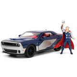 Jada Toys Marvel Thor 2015 Challenger SRT Hellcat Die Cast 24th Scale Set - Radar Toys