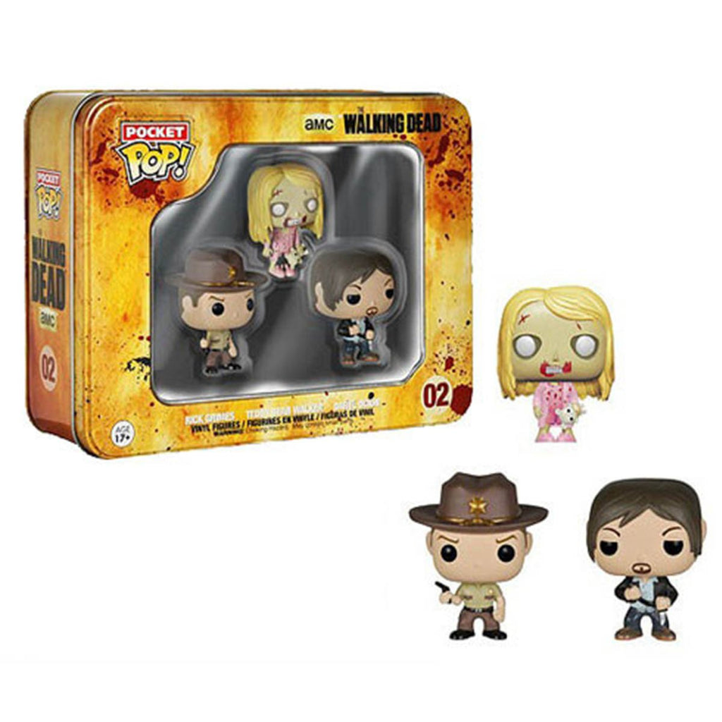 Walking Dead Pocket POP 3 Pack Vinyl Figures