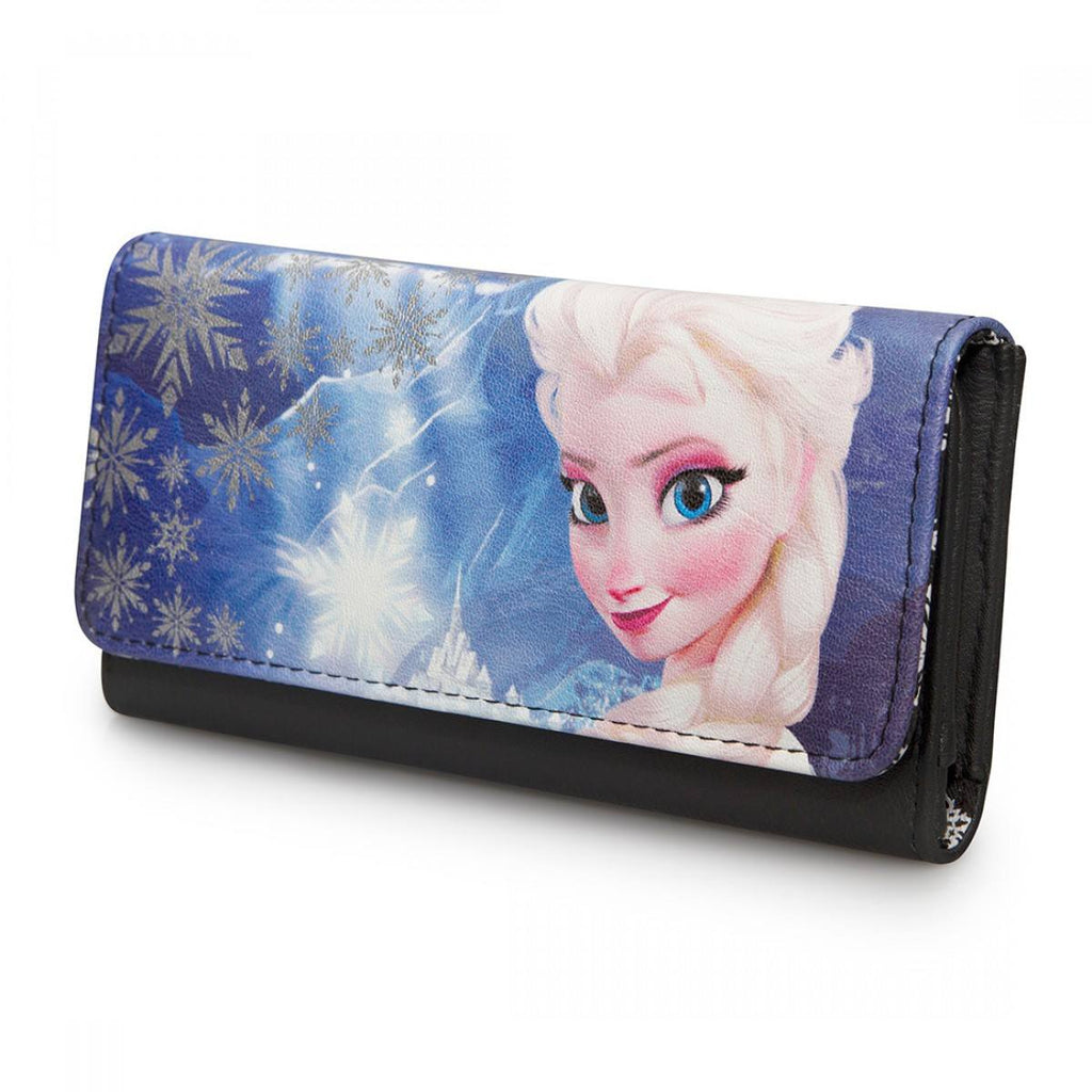 Disney Frozen Elsa Photo Real Canvas With Faux Leather Wallet