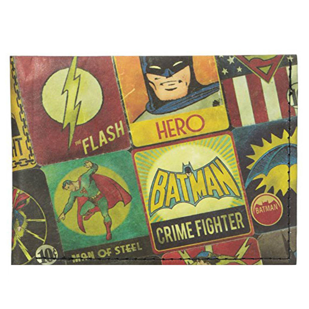 Dynomighty Justice League Panels Bi-Fold Mighty Wallet