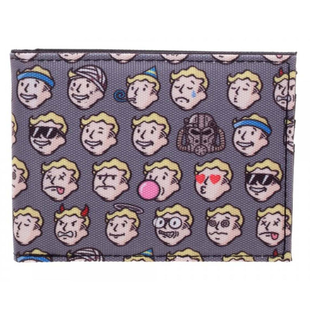 Fallout Vault Boy Emojis Bi-Fold Wallet