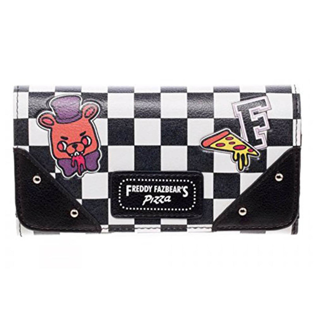 Five Nights At Freddy's Pizza Checkered Wallet