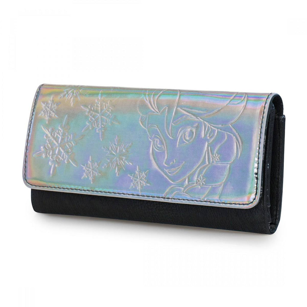 Frozen Elsa Iridescent Snowflake Tri Fold Wallet