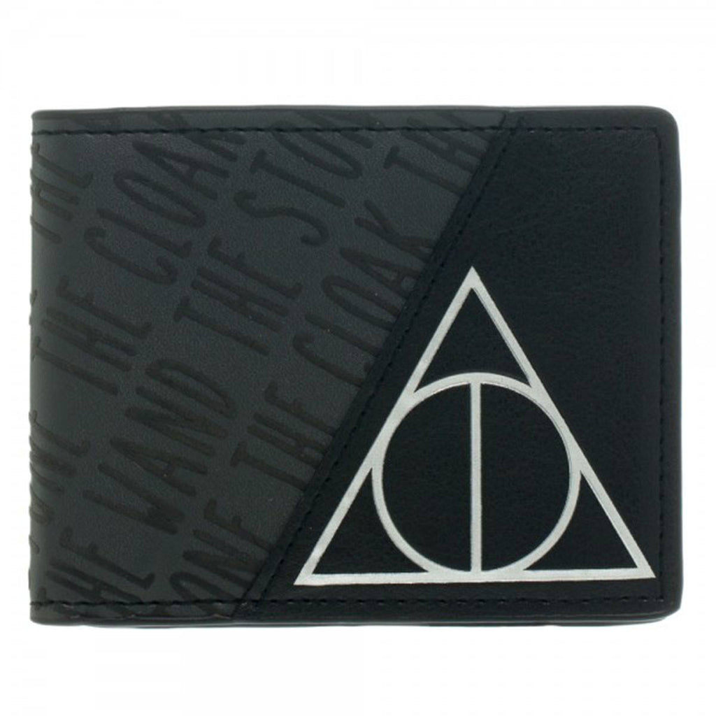 Harry Potter Deathly Hallows Black Bi-Fold Wallet