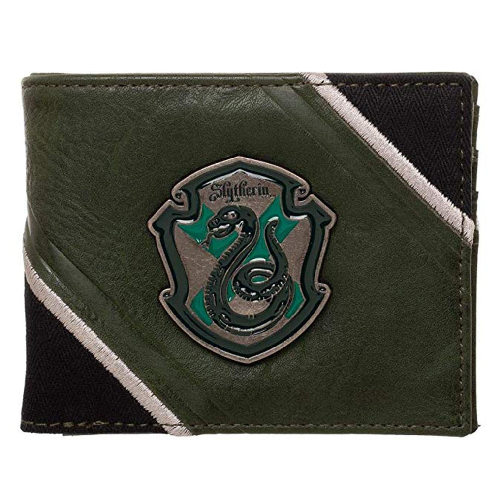 Harry Potter Slytherin Crest Green Bi-Fold Wallet