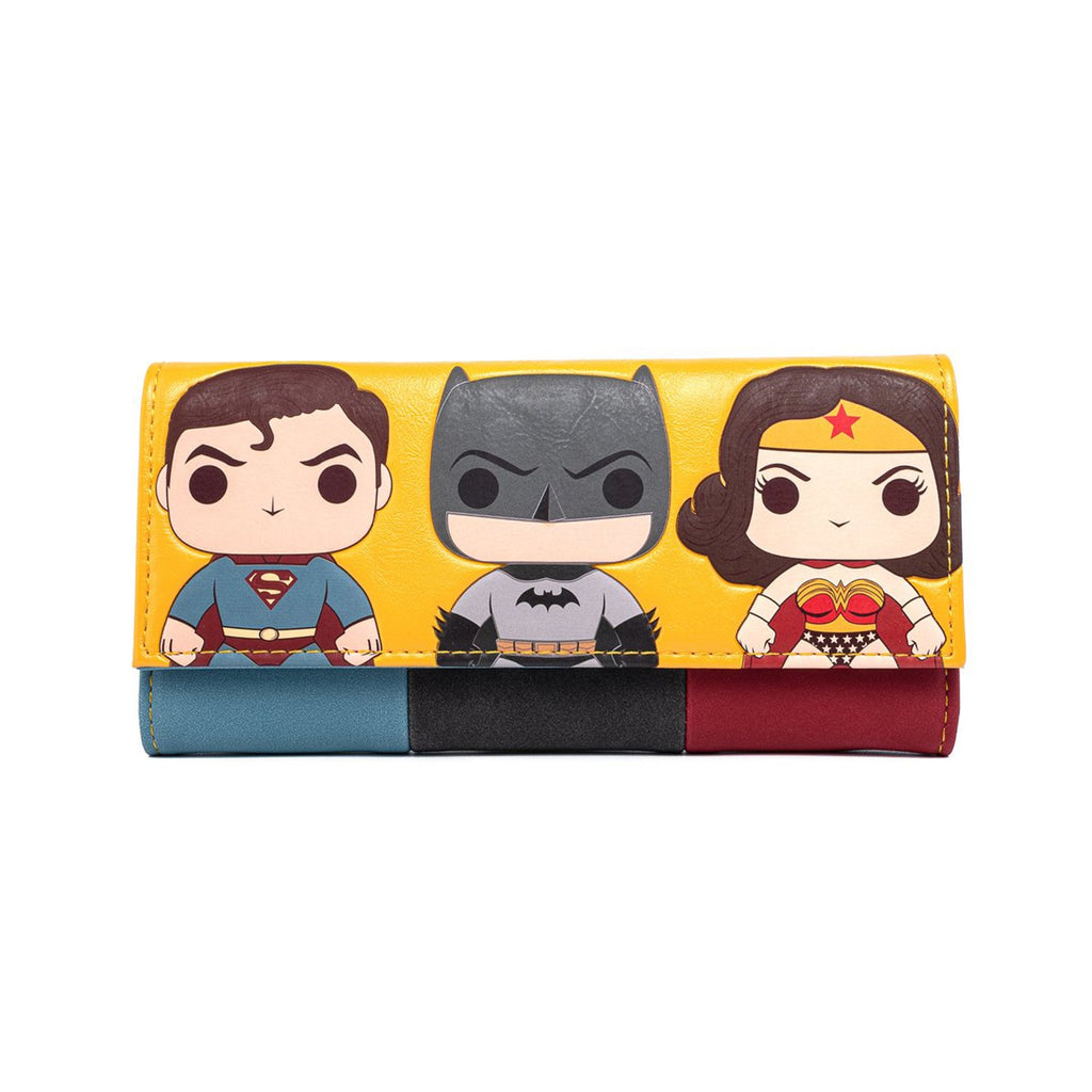 Loungefly DC Comics Superhero Trio POP Wallet