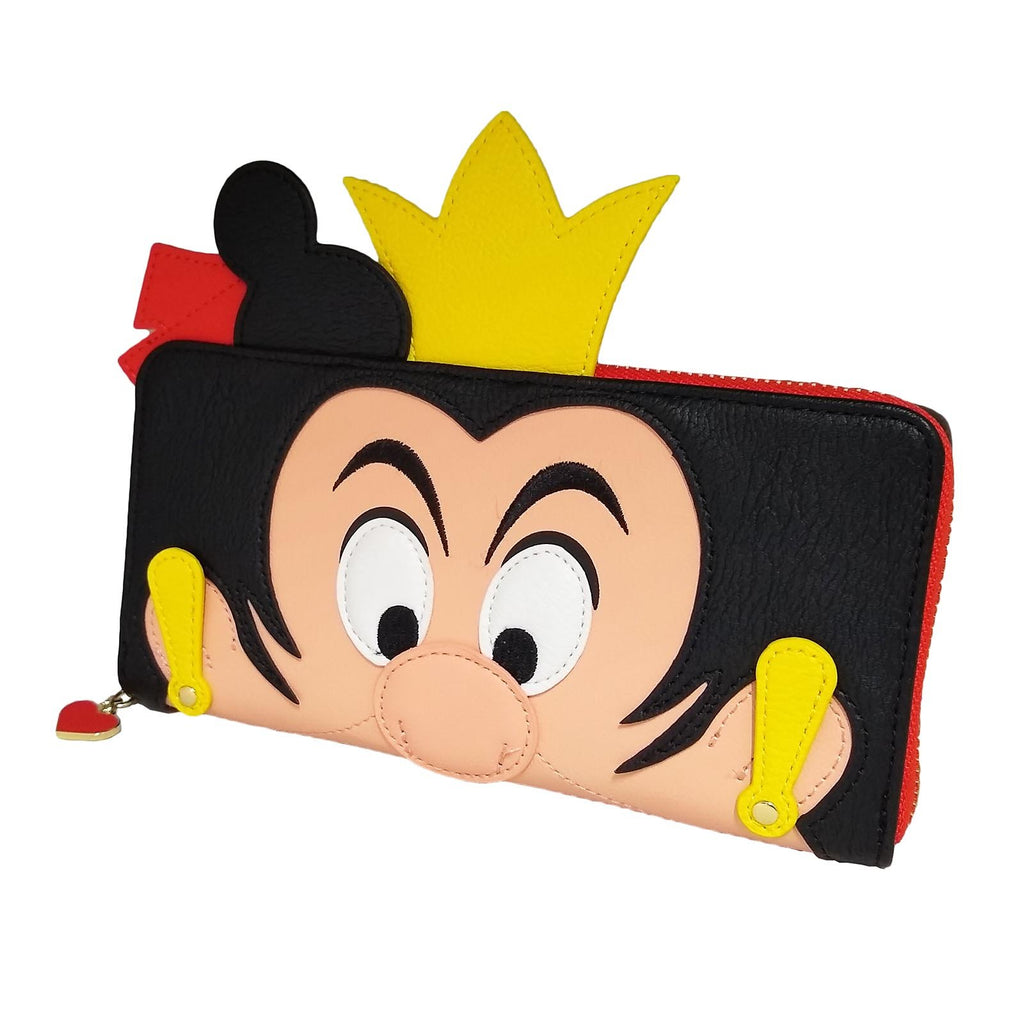 Loungefly Disney Alice In Wonderland Queen Of Hearts Zip Around Wallet
