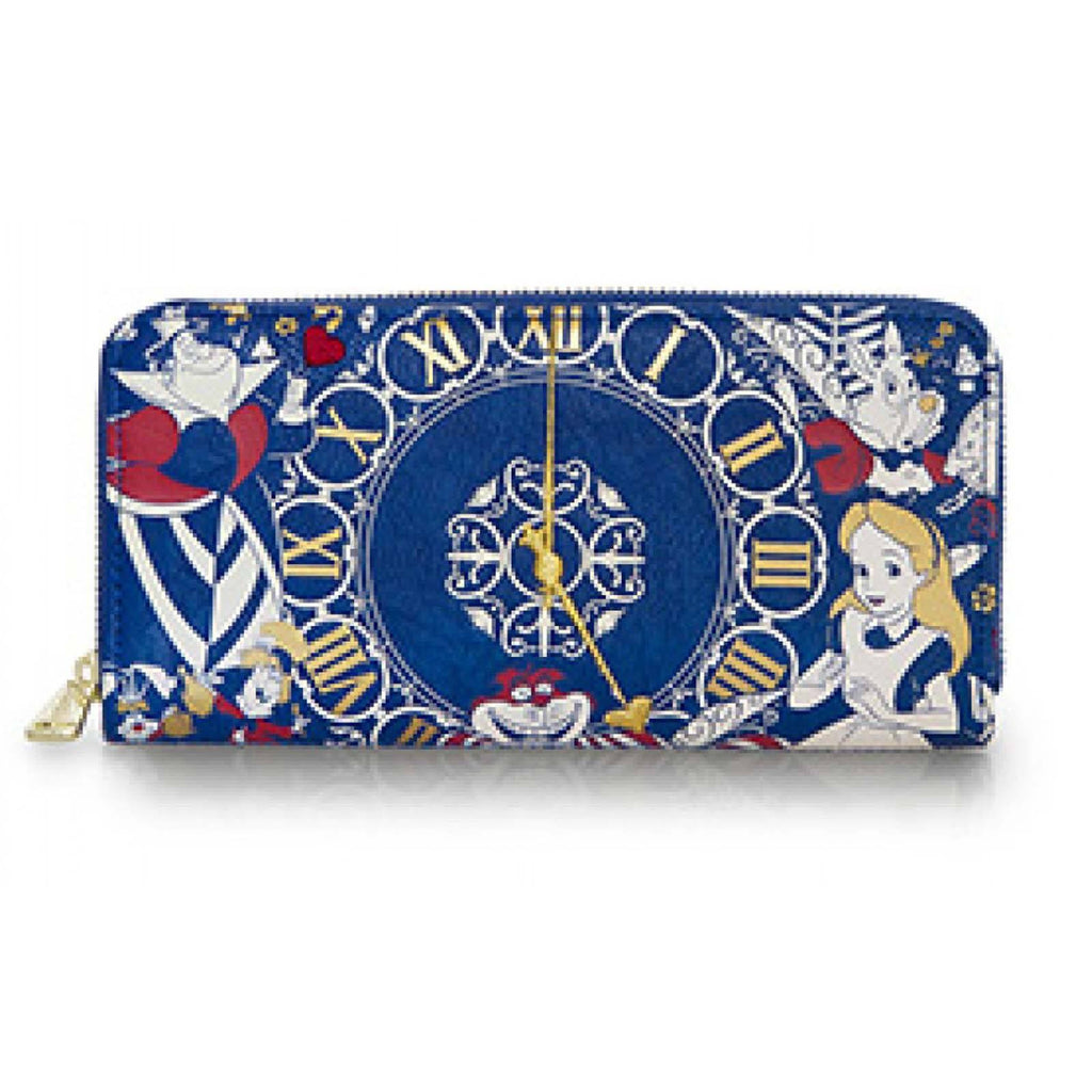 Loungefly Disney Alice In Wonderland Time Zip Around Wallet