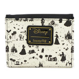 Loungefly Disney Black And White Princess Small Wallet - Radar Toys