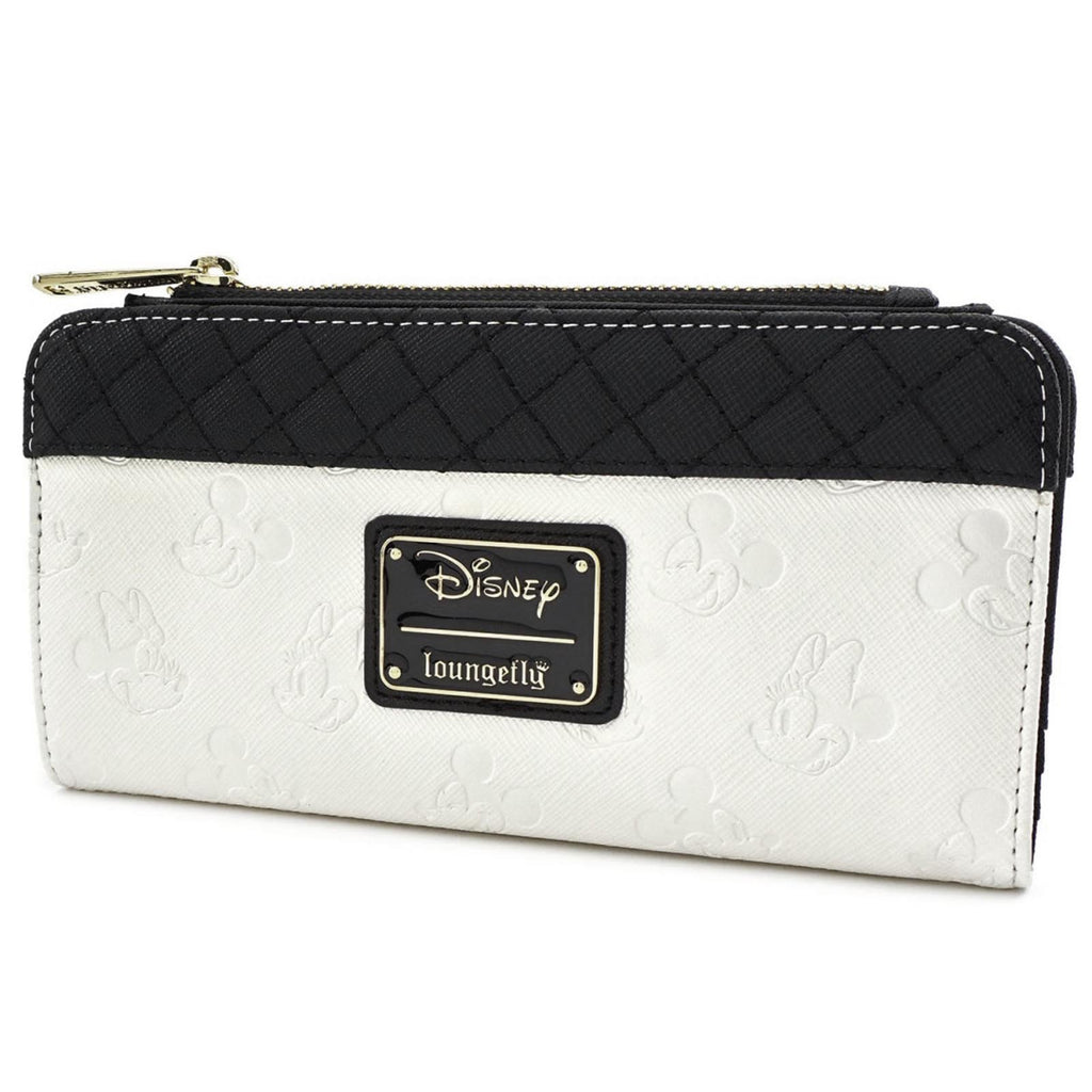 Loungefly Disney Mickey And Minnie Mouse White Black Wallet
