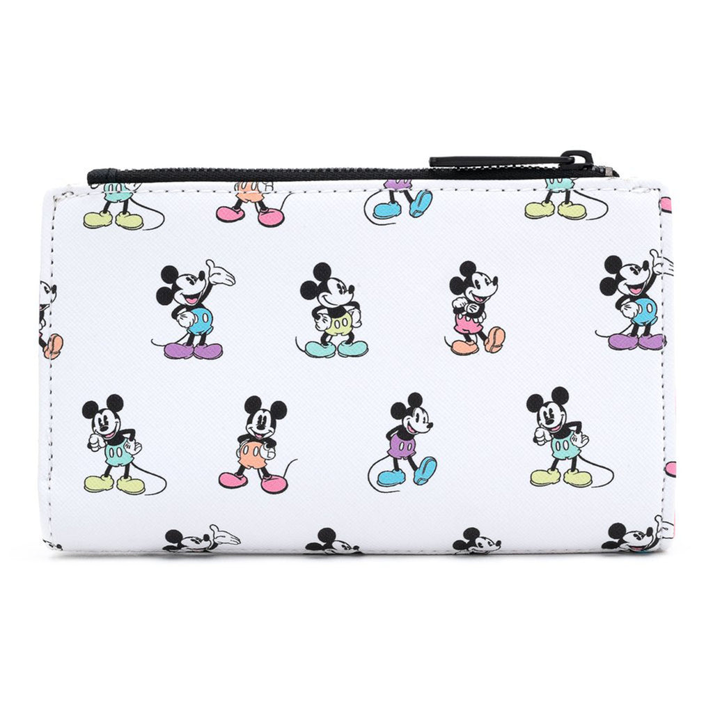 Loungefly Disney Mickey Mouse Pastel Poses All Over Print Wallet