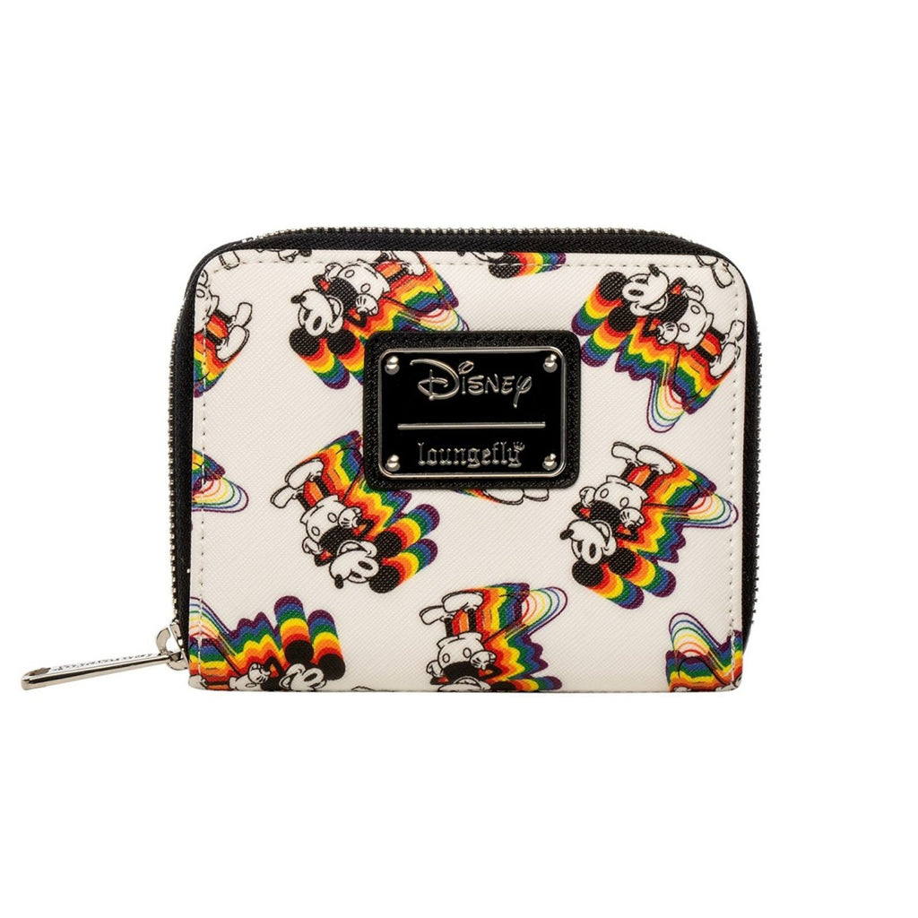 Loungefly Disney Mickey Mouse Rainbow Small Zip-Around Wallet