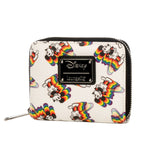 Loungefly Disney Mickey Mouse Rainbow Small Zip-Around Wallet - Radar Toys