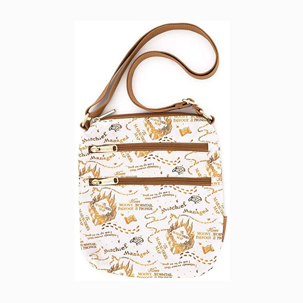 Loungefly Harry Potter Marauder's Map All Over Print Passport Bag Purse
