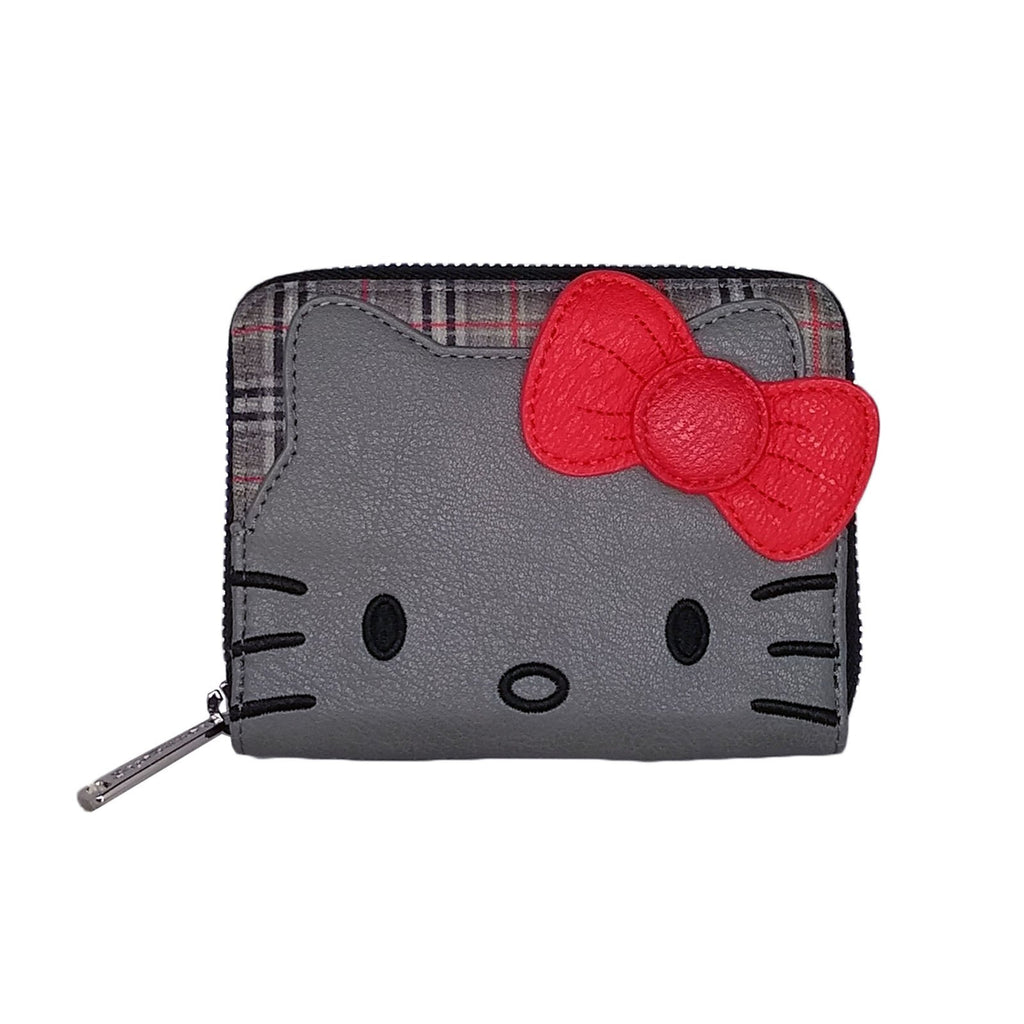 Loungefly Hello Kitty Classic Fashion Plaid Zip Around Wallet