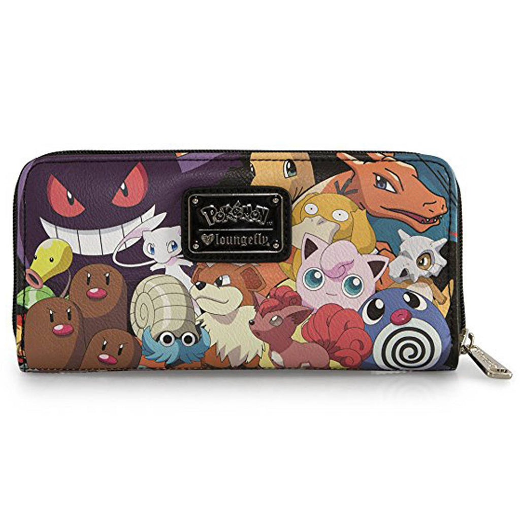 Loungefly Pokemon All Over Original Characters Zip Around Wallet