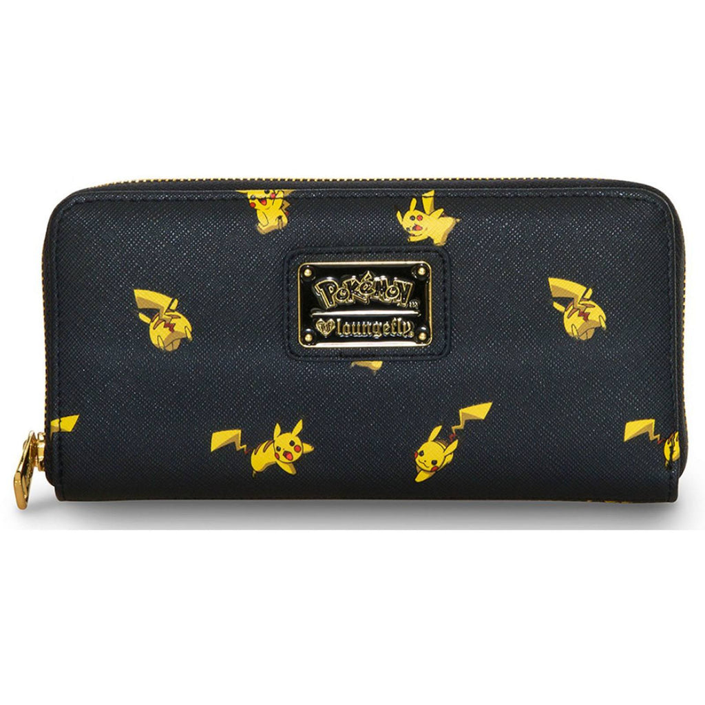 Loungefly Pokemon Pikachu Black Zip Around Wallet
