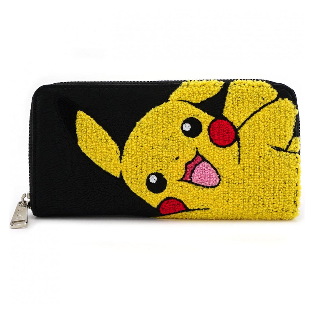 Loungefly Pokemon Pikachu Waving Black Zip Around Wallet