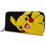 Loungefly Pokemon Pikachu Waving Black Zip Around Wallet - Radar Toys
