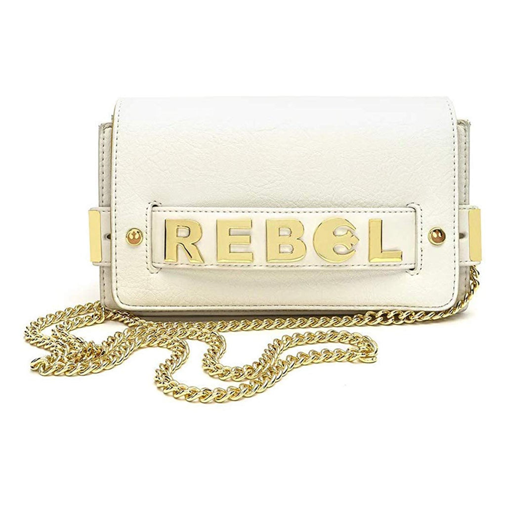 Loungefly Star Wars Gold Rebel Clutch Crossbody Bag Purse